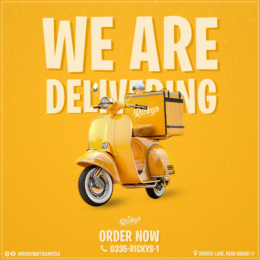 Ricky's — Delivery launch, designed by GFX-T