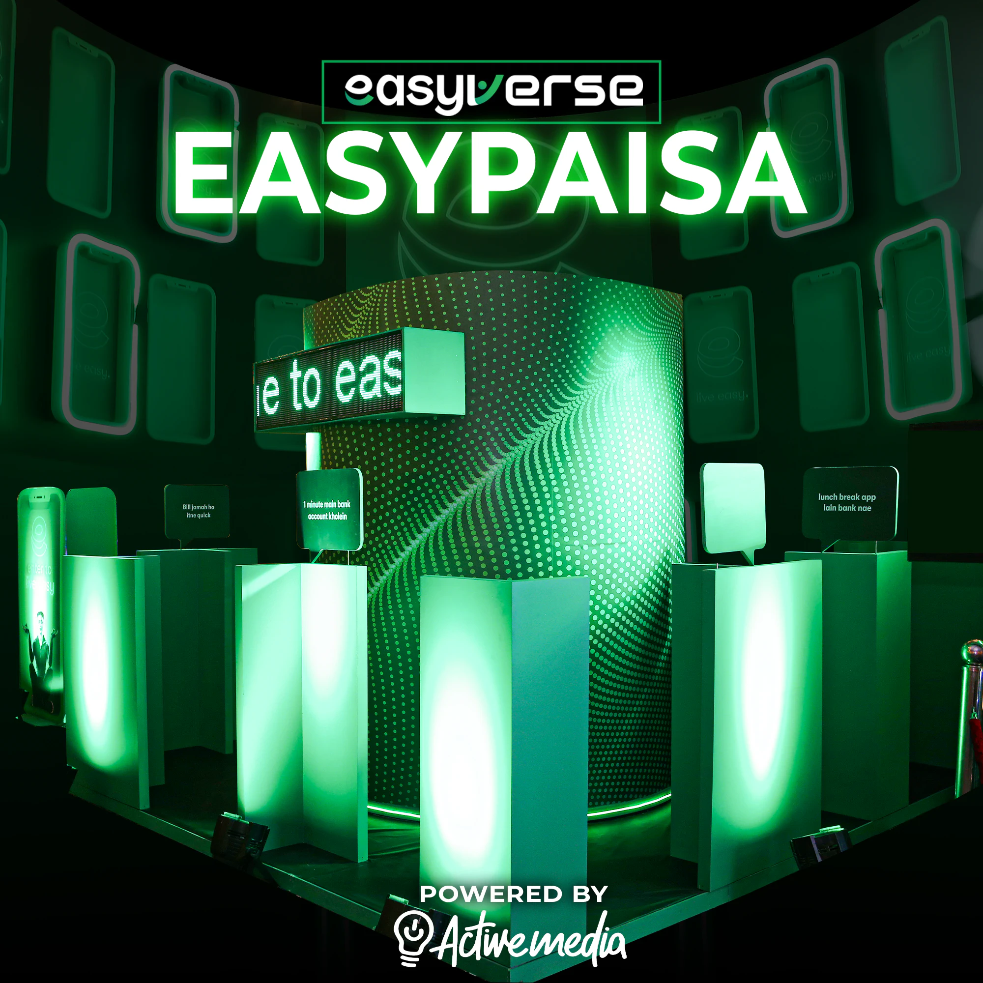 Easypaisa — Easyverse activation, designed by GFX-T